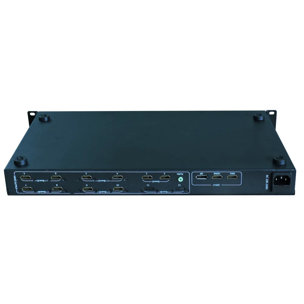 1X4 4K видео настенный контроллер, 4K видео настенный процессор для 4 единиц, входное разрешение до 3240x1706 или 1706x3240