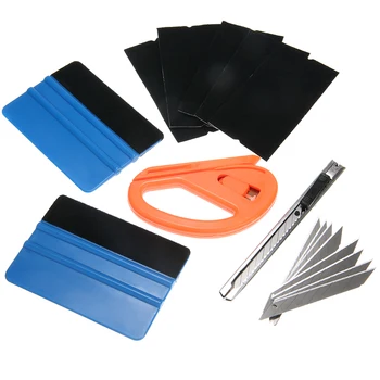 

19pcs Durable Car Squeegee Scraper Spray Bottle Kit Wrapping Tools Installation Knife Vehicle Vinyl Wrap Film Sticker