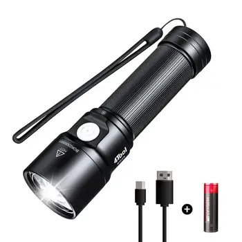 

NEW ARRIVAL !!2200 Lumens Super Bright Rechargeable Led Flashlight Torch 21700 Battery USB Torch for Hunting Fishing Outdoors