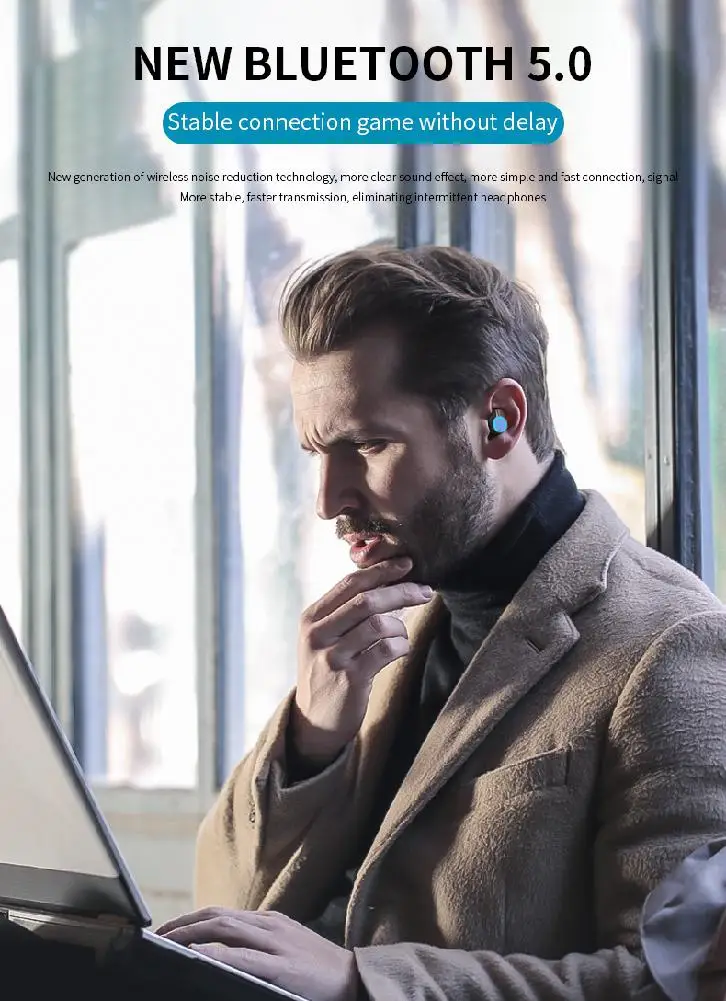 G06 Bluetooth наушники водонепроницаемый шумоподавление Беспроводная Спортивная гарнитура светодиодный дисплей с зарядным устройством 4000 мАч