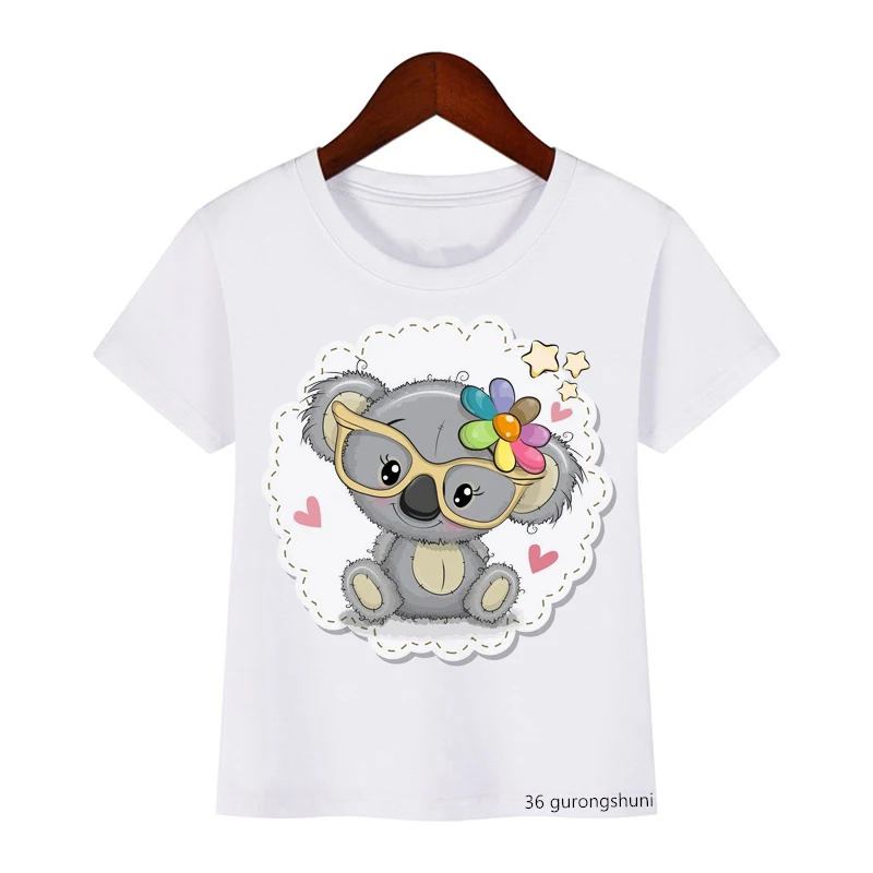 Maglietta per bambini Kawaii disegno del fumetto Koala sulle stelle ragazzi  ragazze Cartoon magliette divertenti magliette estive per bambini vestiti  per bambini|Magliette| - AliExpress