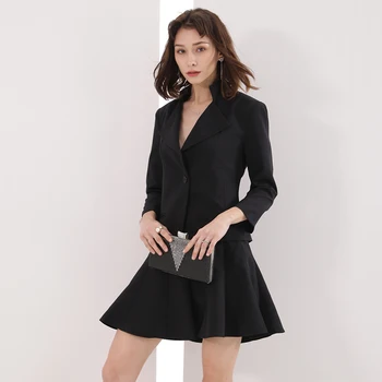 

2020 New Fashion High Cold yu jie Wind Women's Clothing Thin Ladies Suit Female Light Ripe Work Temperament OL), Two Piece Set