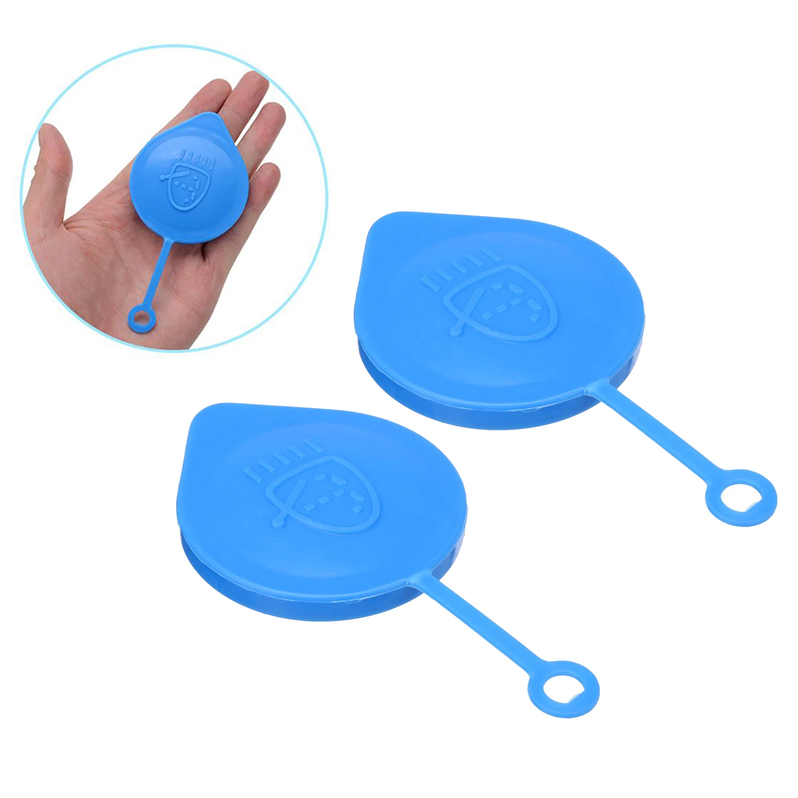 2 Pieces Windshield Washer Reservoir Tank Caps Lid Covers for Honda Civic 1988-1996