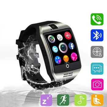 

Smartch Bluetooth Smart Watch Q18 With Camera Facebook Whatsapp Twitter Sync Sms Smartwatch Support Sim Tf Card For Ios Android