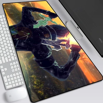 

Cartoon Sword Art Online Large Pad Mouse Mat Anime Print Computer Gamer Locking Edge Mousepad Keyboard Mice 30x80cm