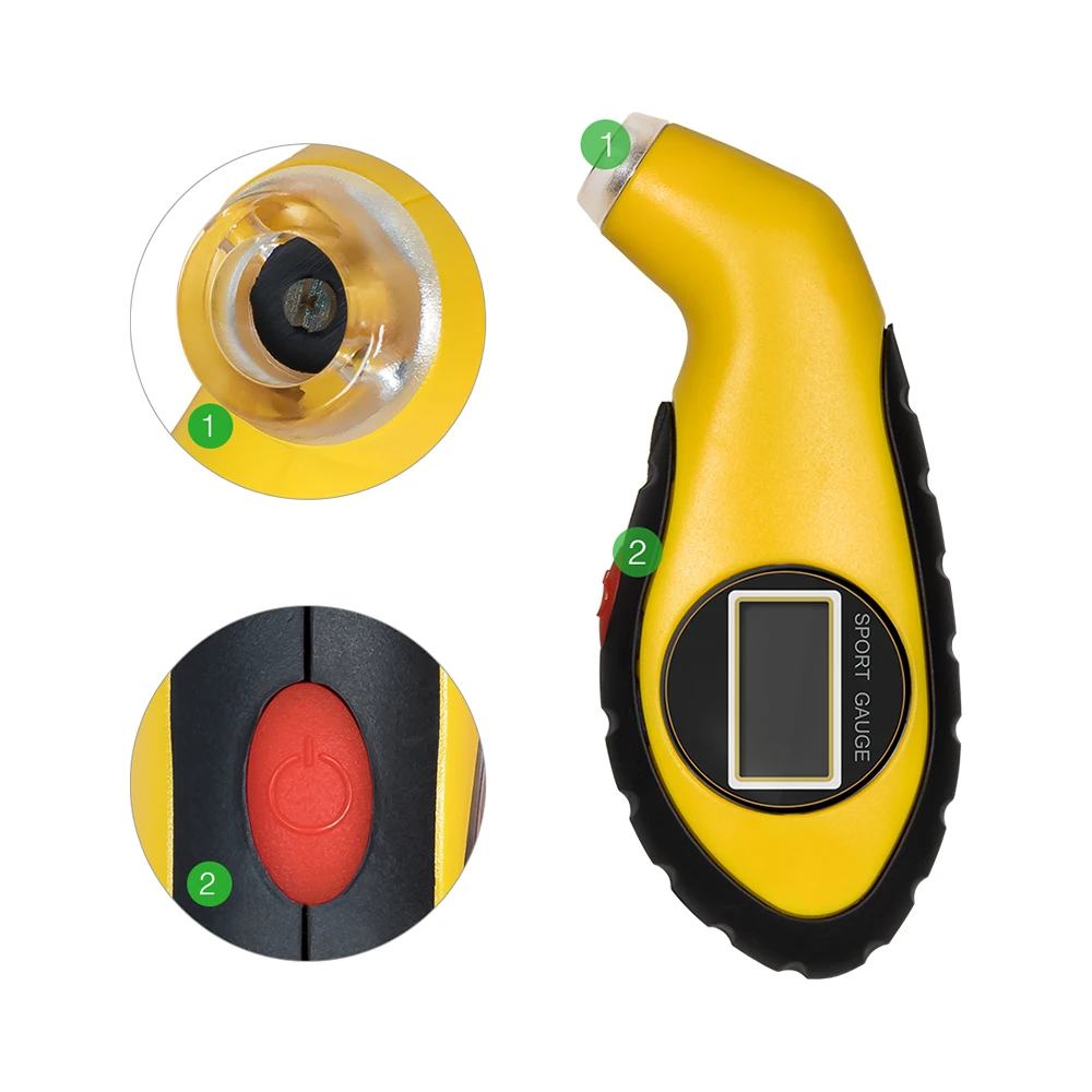

Digital pressure gauge for measuring tire pressure (DTG1)