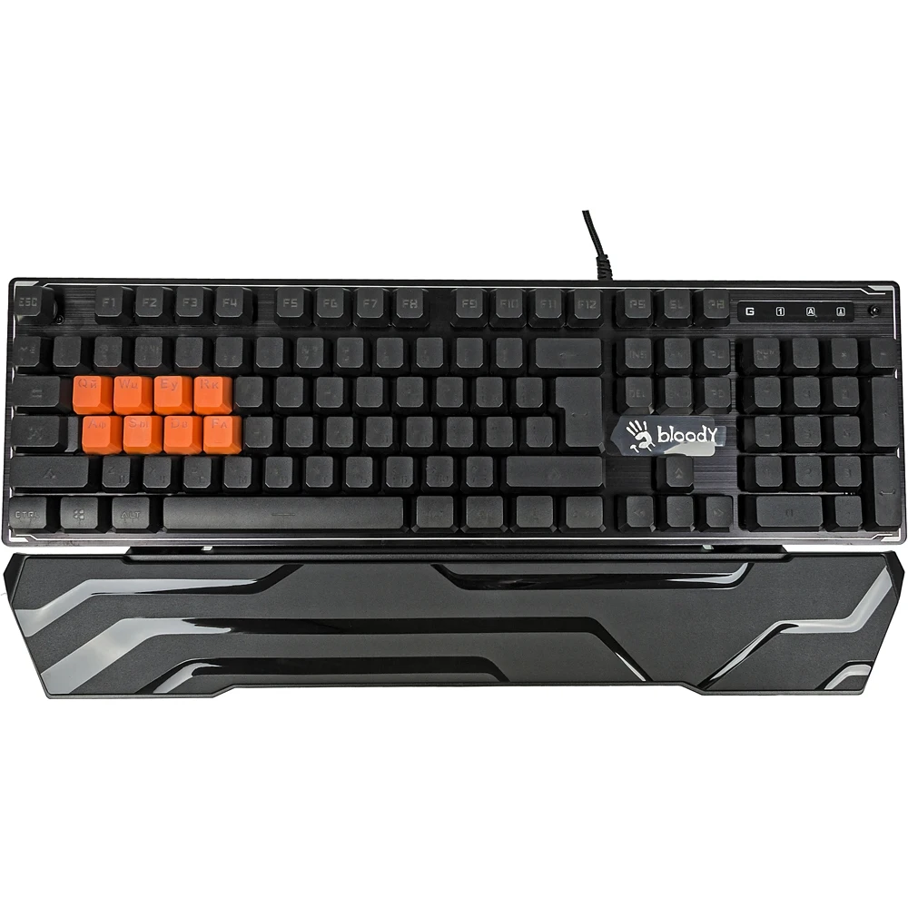 Клавиатура A4 Bloody B3370R черный USB Multimedia for gamer LED