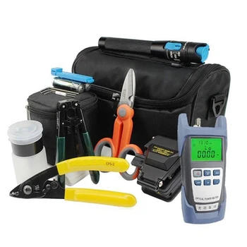 

18 In 1 FTTH Fiber Optic Tool Kits with Optical Power Meter and 10MW Visual Fault Locator SKL-6C Optical Fiber Cleaver