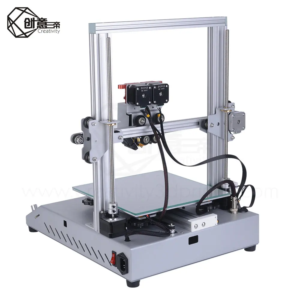 Творческий C01 двухцветный 3D принтер i3 типа размер печати 250 мм * DIY kit 3dprinter|3D