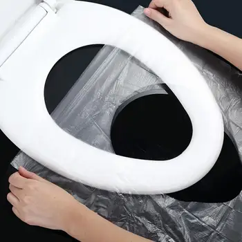 

Universal Disposable Toilet Seat Cover Sticker Cover Business Travel Toilet Seat Cover Mat Cushion Practical Bathroom Tools