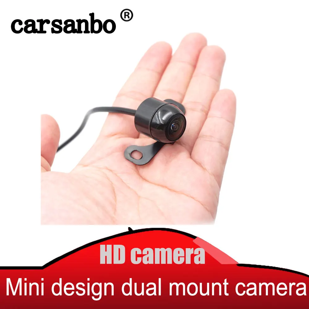 

Carsanbo Mini Car Front view camera and Rear view camera Switch Hanging Type 130H Wide Angle IP68 Waterproof backup camera
