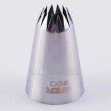 D38#7121#14 зуб большого размера из нержавеющей стали рот трубопровода устройства бесшовные nai you zui Squeeze в цветочек украшения Dec