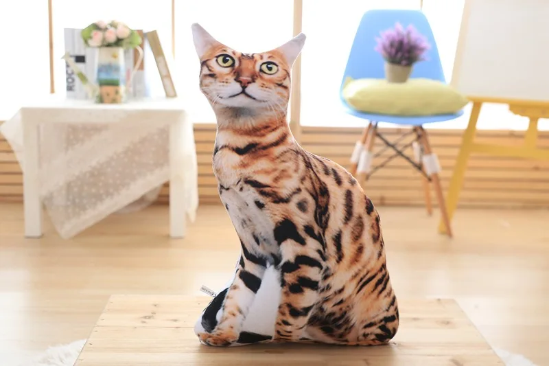 Креативная модель кошка подушка Забавный подарок на день рождения плюшевые игрушки