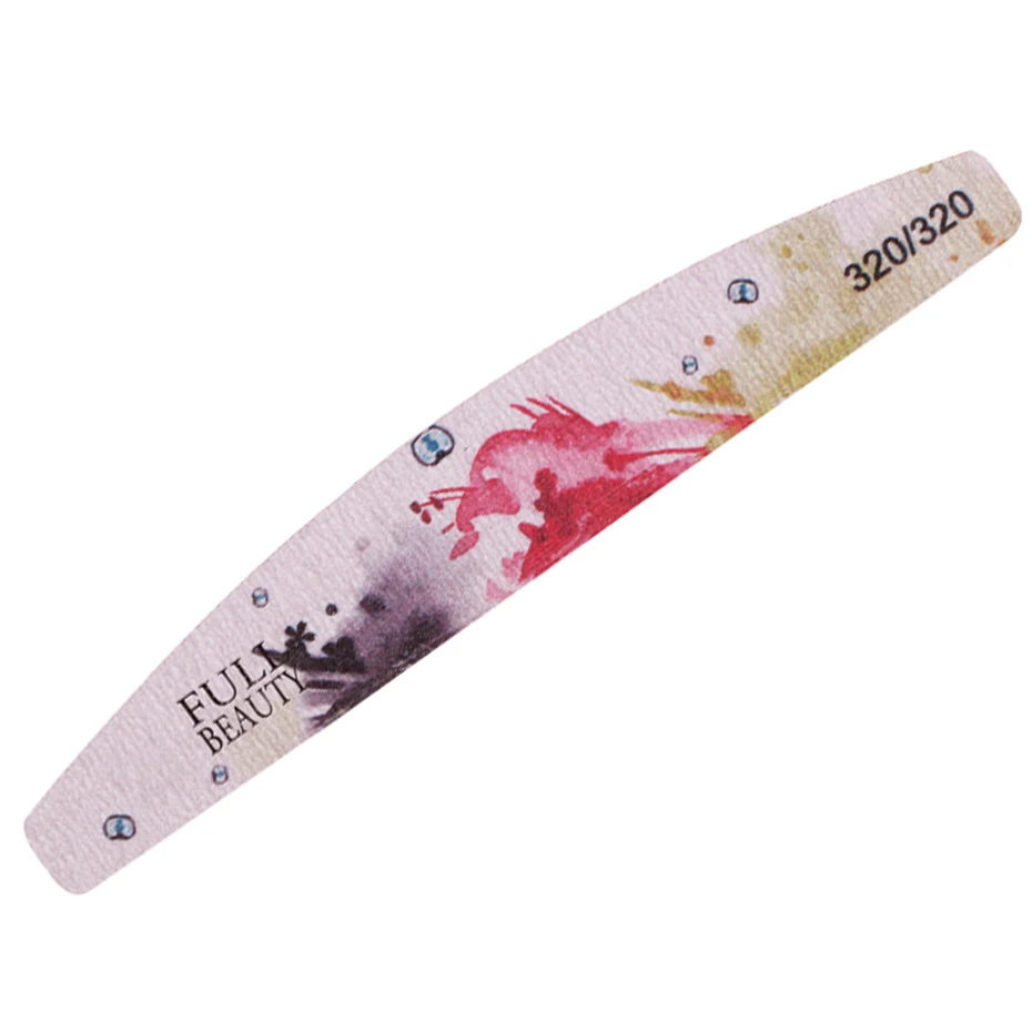 1pcs Washable Colorful Nail Files Grinding 80/100/150/180/240/320 Flower Design Block Buffer Manicure Tools LY1523 - Цвет: 320-320