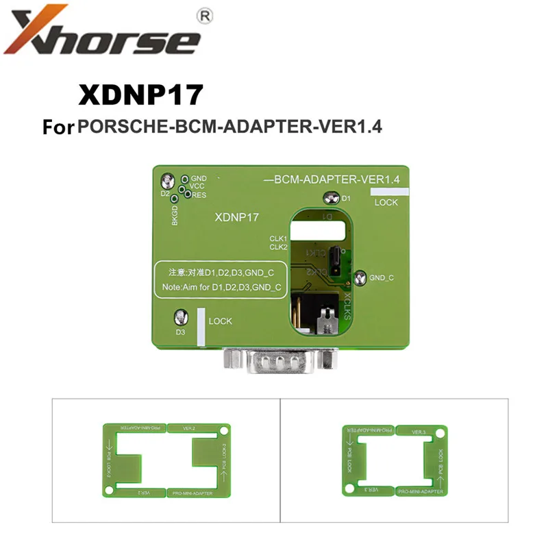 Xhorse Xdnp17ch Solder Free Adapter For Porsche Bcm Works ...