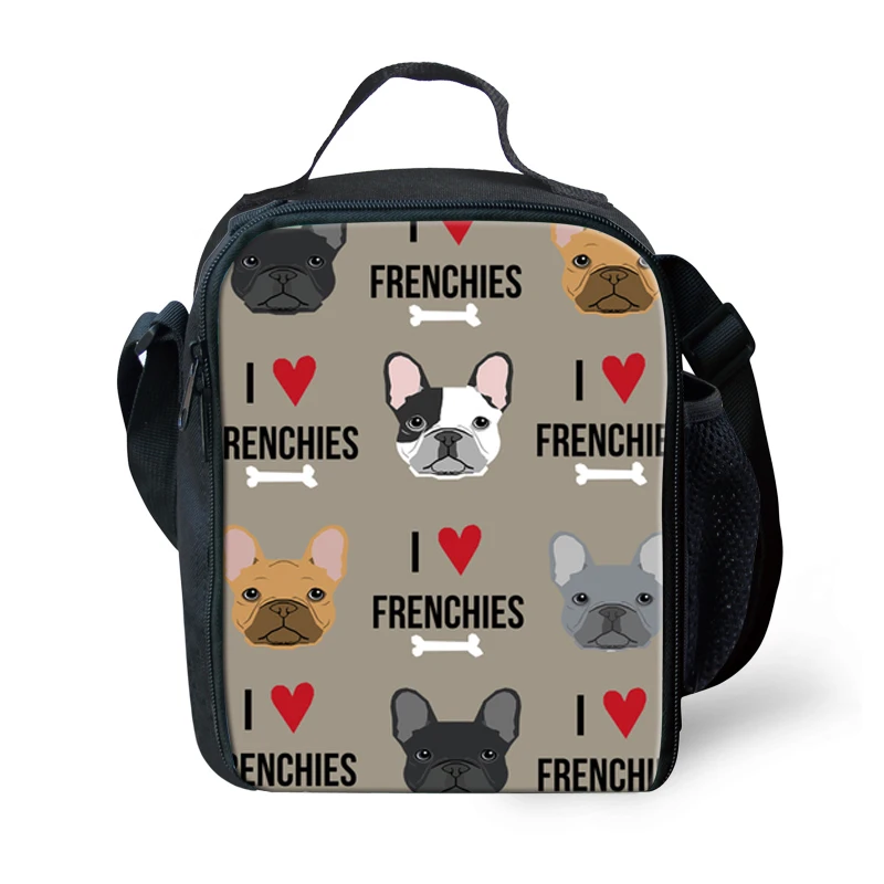 

Customzied Thermal Insulated French Bulldog Pattern Lunch Bag for Women Kids Lunch bags Cooler Insulation Lunch Box food bag