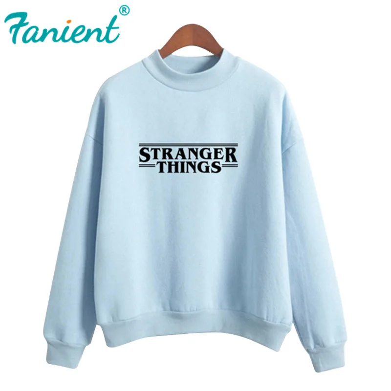 Hoodies Stranger Things Women Hoodie Fleece Harajuku Sweatshirts Autumn Winter Hip Hop Letters Print Hoodies Sweatshirt Harajuku