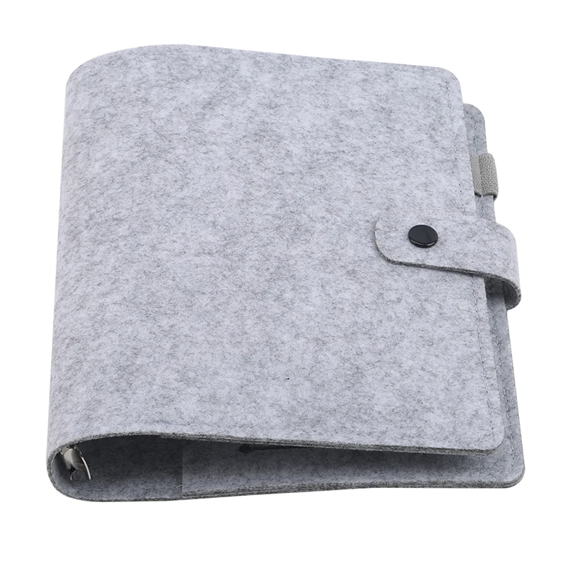 A5 A6 Felt Shell Fabric Notebook Loose Leaf Notebook Paper Planner Inner Page Ring Binder Stationery Gift Traveler Journal 2
