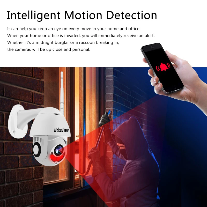 WakeView HD 1080P WiFi IP камера беспроводная Проводная PTZ открытая Мини скоростная купольная CCTV камера безопасности видео камера приложение двухстороннее аудио ONVIF