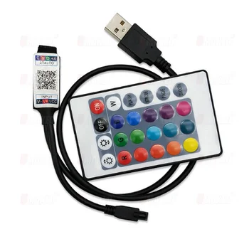 

USB cable strip bluetooth 4.0G led strip RGB controller Mobile App smart music controller DC5V-24V Android IOS operation