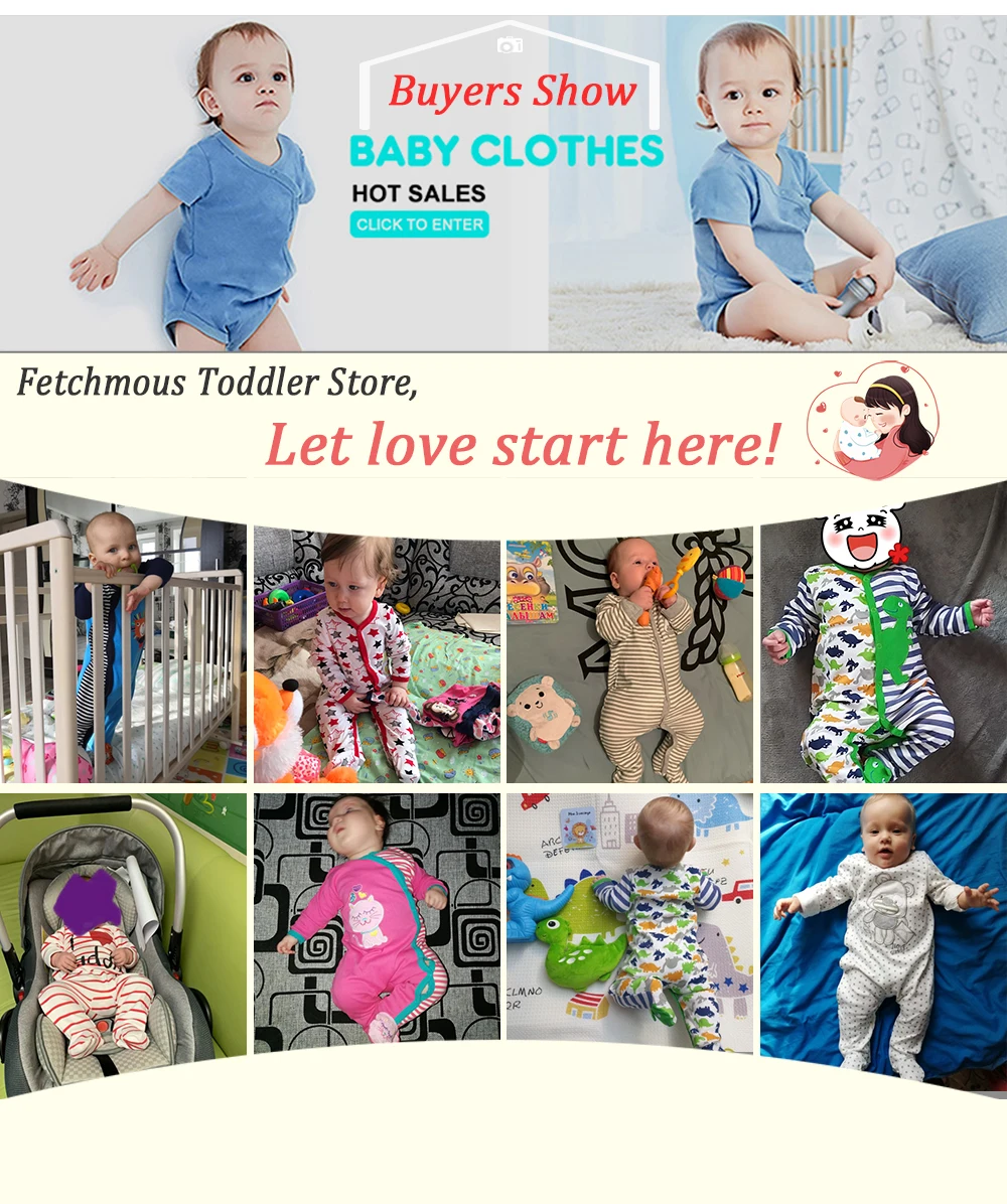 0-12Months Baby Rompers Newborn Girls&Boys 100%Cotton Clothes of Long Sheeve 1/2/3Piece Infant Clothing Pajamas Overalls Cheap