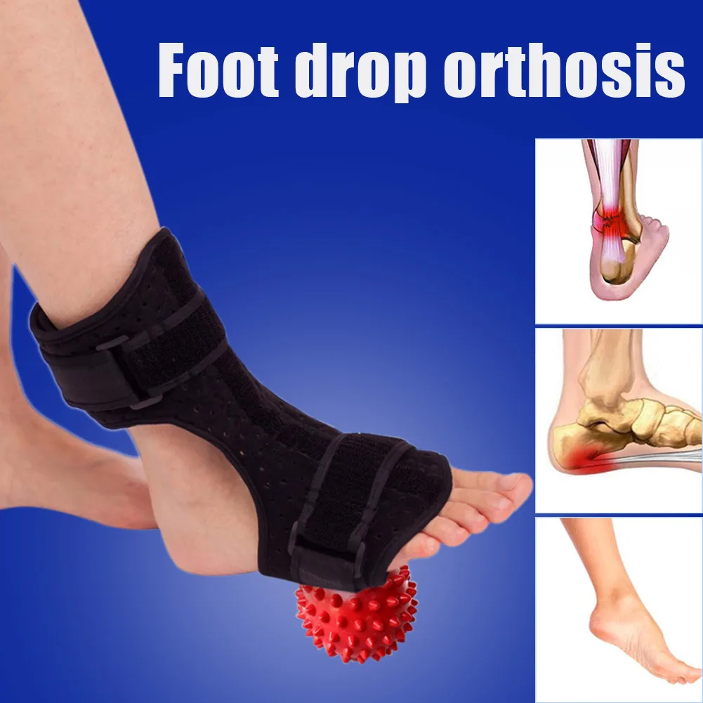 

Foot Drop Splint Ankle Support Orthosis Adjustable Plantar Dorsal Stabilizer Correction SDFA88