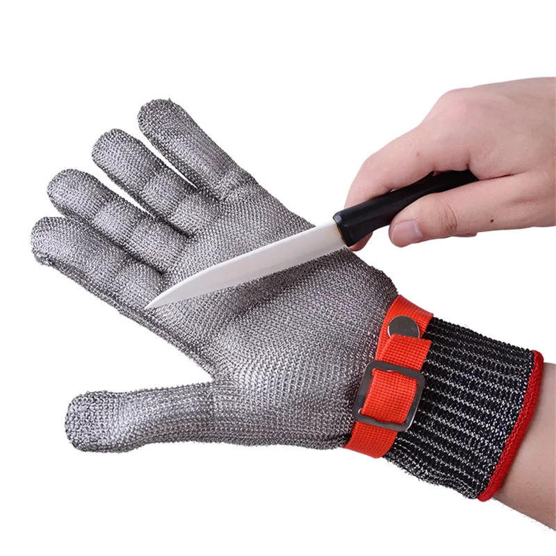 

High Performance Level 5 Protection Gloves Safety Cut Proof Glove Stab Resistant Stainless Steel Metal Mesh Butcher Glove Size M