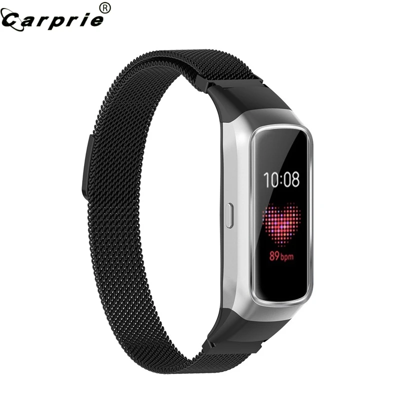 

CARPRIE Magnetic Stainless Steel Mesh Bracelet Replacement Smart Watch Band Strap for Samsung Galaxy Fit 907