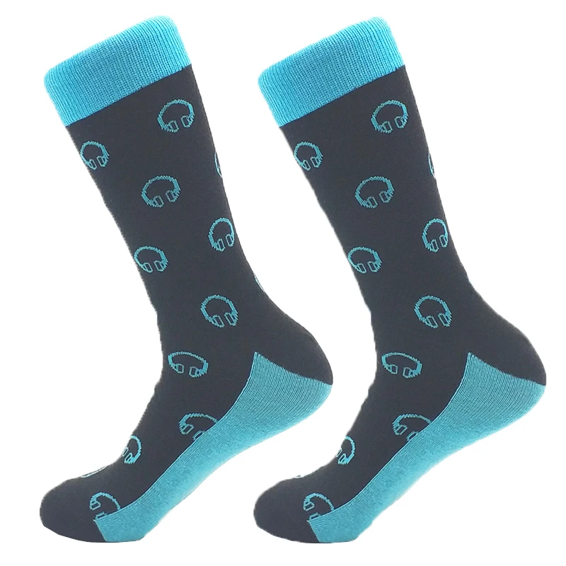 Хлопчатобумажные мужские носки, забавные носки с чужестранцем для мужчин и женщин, новинка, повседневная одежда, цветные носки для счастливых свадебных аксессуаров, подарок - Цвет: 18