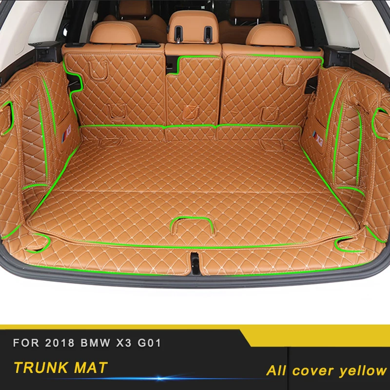 

For 2018 BMW X3 G01 Special Accessories Car Trunk Tail Box Pad Trunk Leather Mat Carpet Cushion Cargo Liner Interior Accessories
