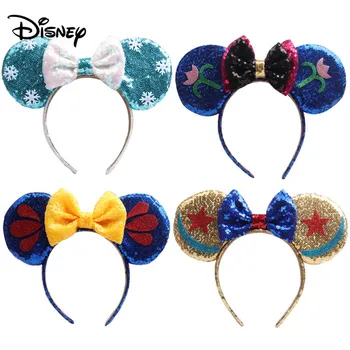 

Disney Lovely Girls Bows Minnie Mickey Headband Ears Hair-Accessories Kid Women Head-Accessories Headdress Head Band Party