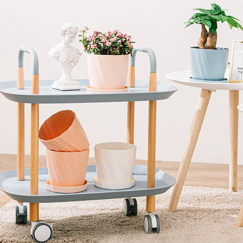 Простой и креативный пластиковый цветочный горшок Круглый утолщенный большой