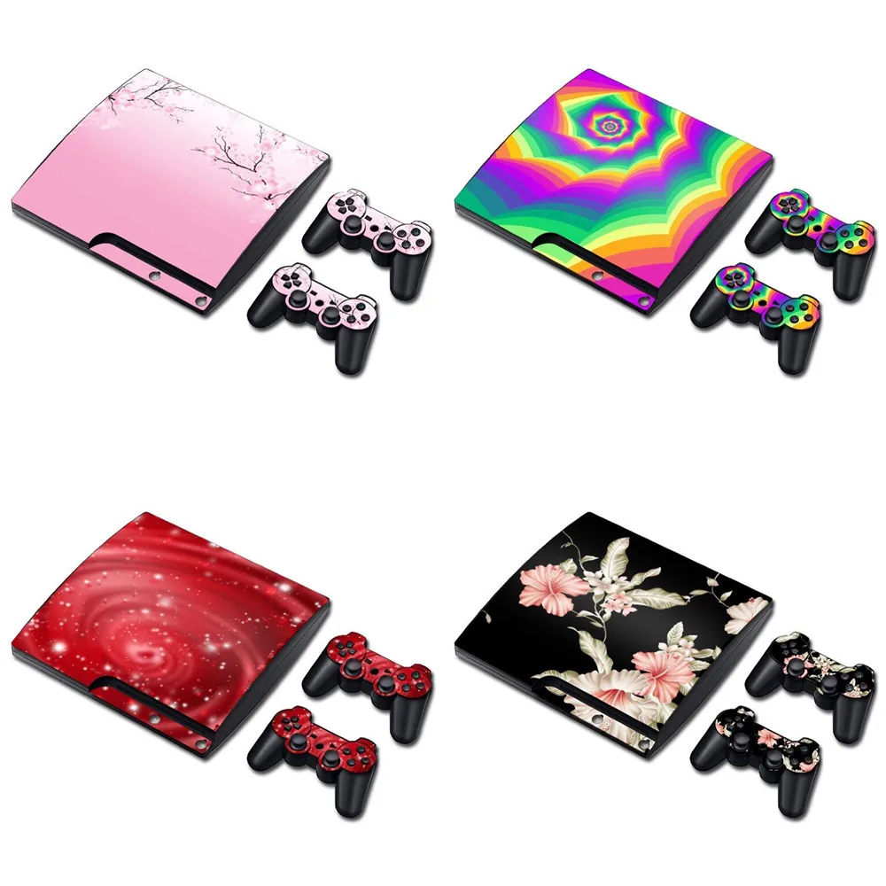 НОВЫЙ Наклейка на весь корпус кожи Стикеры для Игровые приставки PS3 SLIM