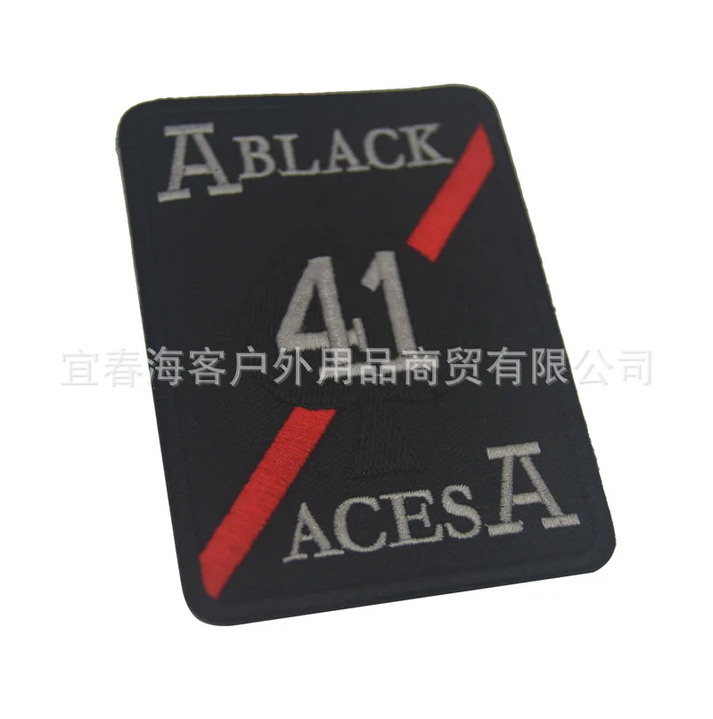 Покер Ace A41 полета кожаная куртка этикетка для одежды вышитая наклейка