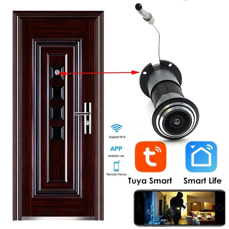 Sicurezza dell'occhio della porta CCTV invisibile Tuya Smart Mini Door  Camera grandangolo WiFi 1080P Audio Motion Detection Video spioncino -  AliExpress