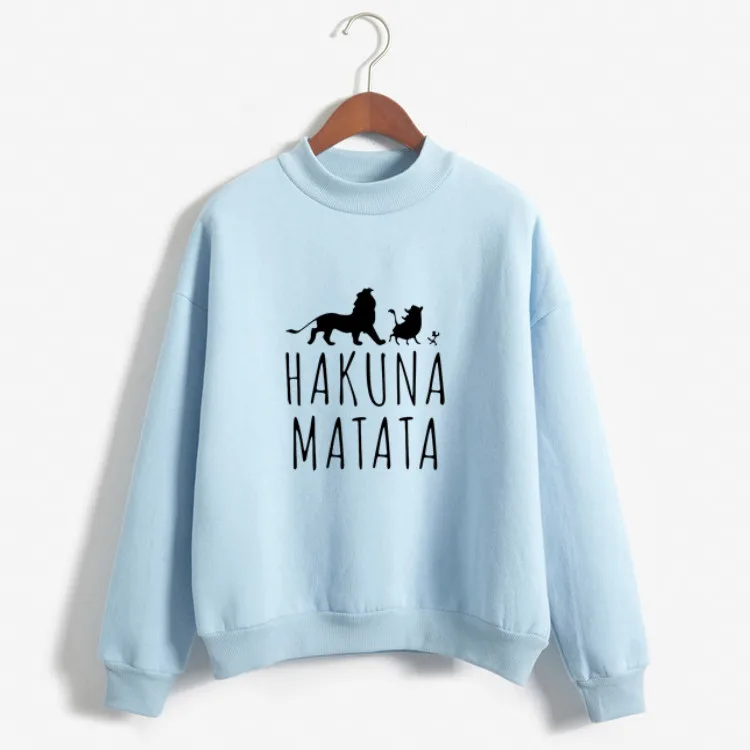 Женские толстовки HAKUNA MATATA с буквенным принтом; kawaii; крутая одежда в стиле хип-хоп для девочек; весеннее пальто; толстовка с джокером; зимняя куртка