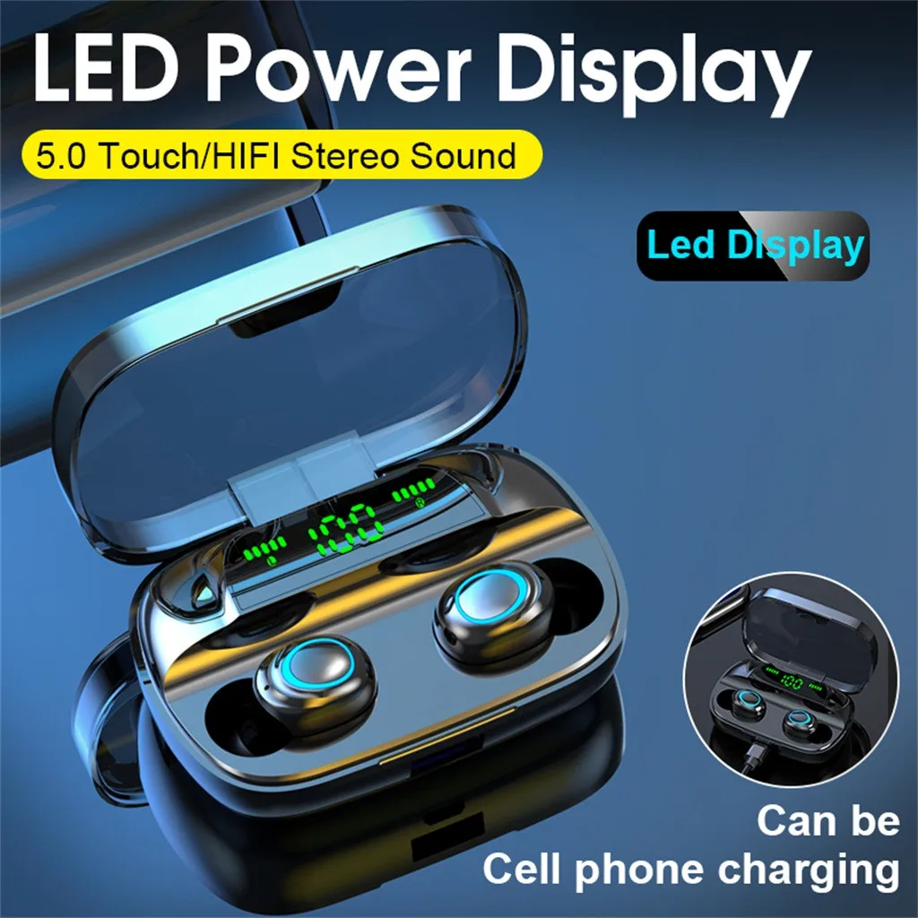 Bluetooth 5 0 Headset Wireless Earphone Mini In Ear Earbuds Stereo Headphone Sports Earphone Headsets With Microphone