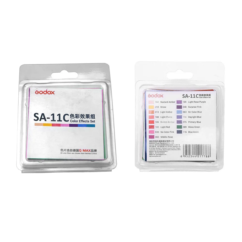 Godox SA-11C набор цветовых эффектов цветные фильтры для Godox S30 фокусирующий СВЕТОДИОДНЫЙ светильник