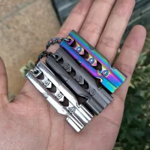 Алюминиевый высокочастотный аварийный свисток, брелок для кемпинга, туризма, спорта на открытом воздухе, аксессуары, инструменты, 150 дБ