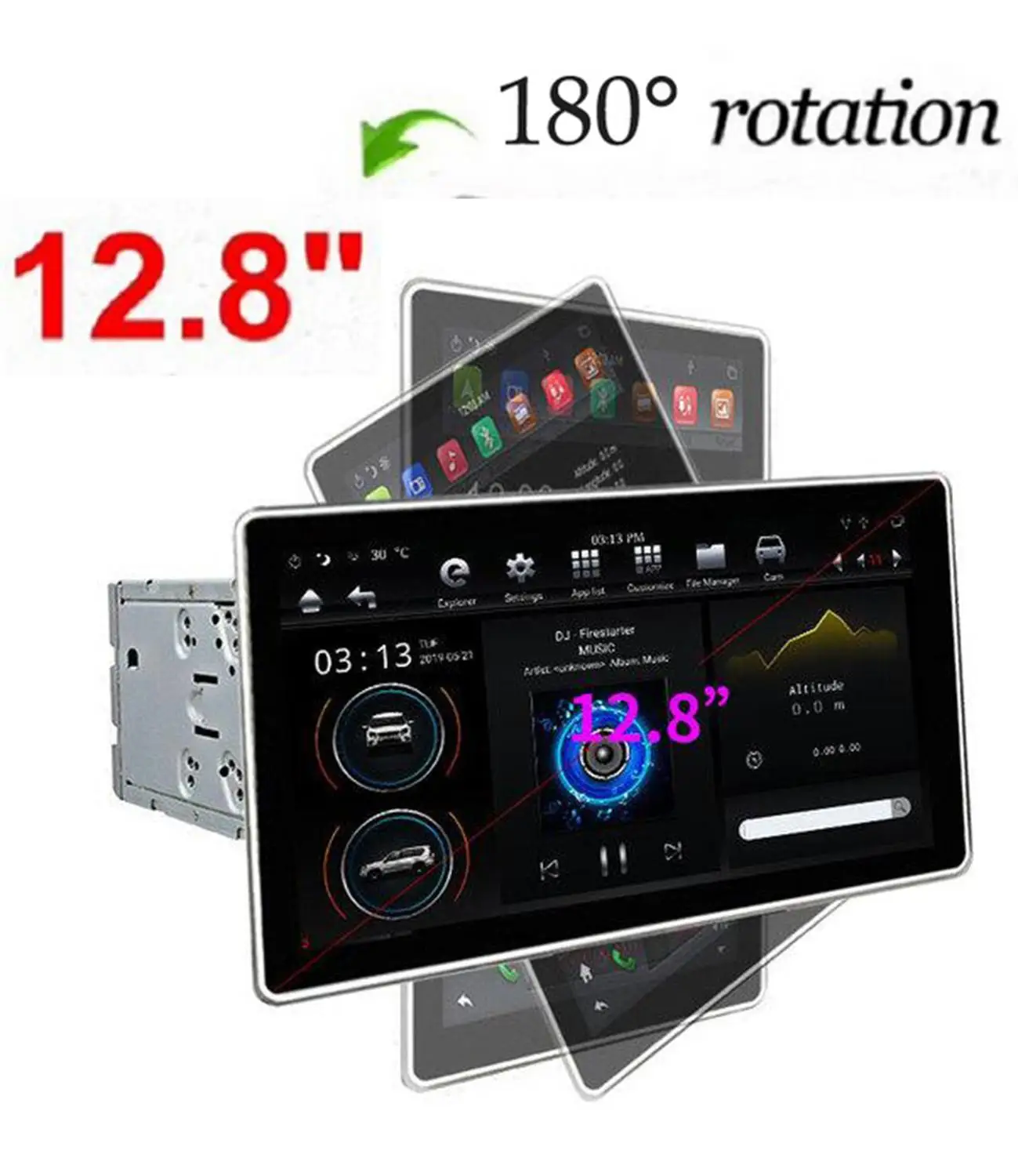 Cheap 12.8" Rotation IPS screen PX6 Tesla Style android 8.1 double 2 din car universal gps multimedia radio No DVD player wifi usb 3 Cheap 12.8" Rotation IPS screen PX6 Tesla Style android 8.1 double 2 din car universal gps multimedia radio No DVD player wifi usb 3