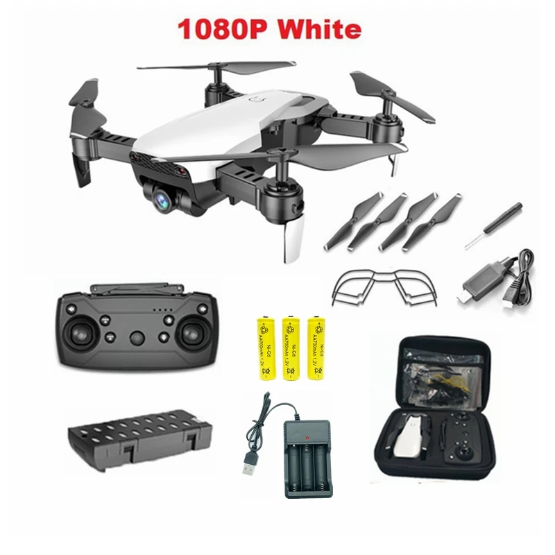 1080P White 1B CB SSTI-VSG M69 FPV RC Дрон 4K камера оптический поток селфи Дрон складной Wifi Квадрокоптер Вертолет VS VISUO XS816 SG106 SG700 X12 - Цвет: 1080P White 1B CB