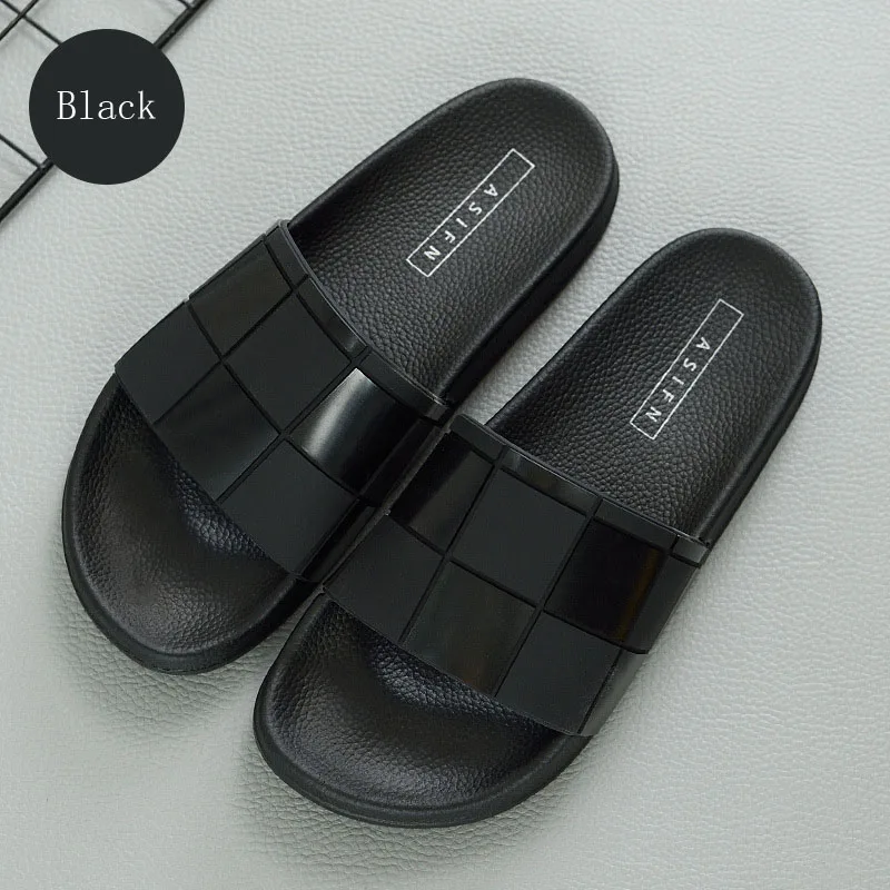 Обувь; мужские тапочки; Chaussure Pantuflas; домашние комнатные отельные тапочки; мужские шлепанцы; домашние тапочки; Летняя обувь; Chaussure Homme - Цвет: Черный