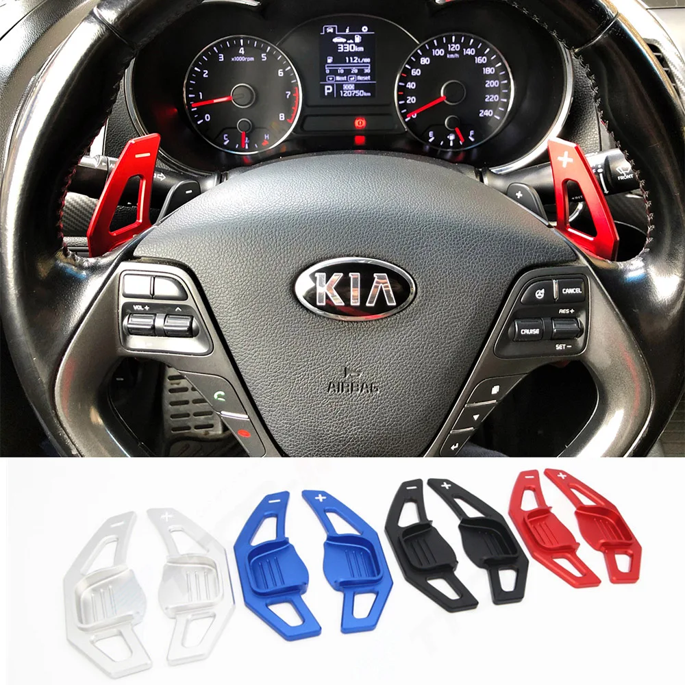 Auto lenkrad dsg schalt paddel verlängerung aufkleber für kia ceed pro gt  sw k3 cerato forte s koup sx 2014 zubehör