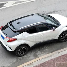 Серебряный Алюминий багажник на крышу для TOYOTA CHR Спойлеры Чемодан рельс