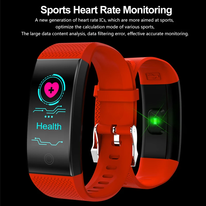 BINSSA  Smart Watch  Fitness  Men Women Pedometer Heart Rate Monitor Waterproof IP67 Running Sport Watch For Android IOS+BOX