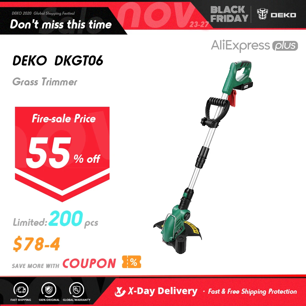 deko cordless grass trimmer