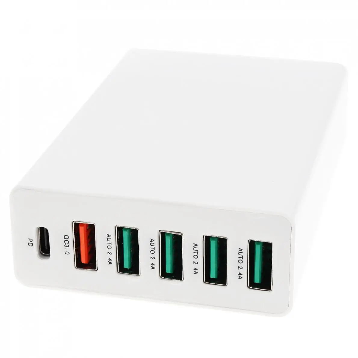 60 Вт USB Quick Зарядное устройство QC3.0 настольная зарядная станция зарядное устройство с 6-Порты и разъёмы для мобильного телефона