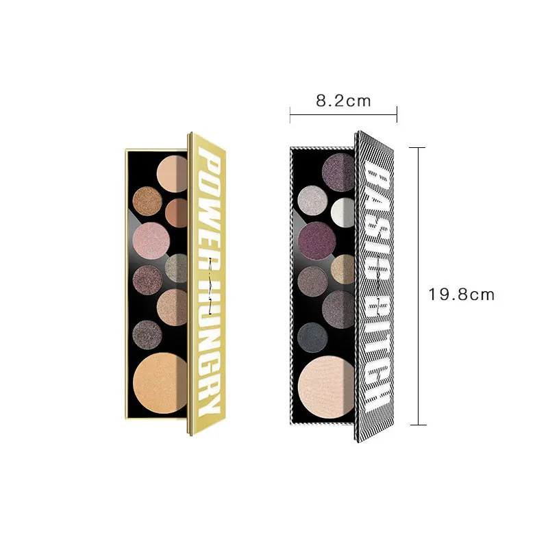KAN Brand Shimmer & Glitter Eye Shadow Palette 9 Color Pigmented Powder Matte Eyeshadow Nude Purple Gray Black Eyeshadow KAN Brand Shimmer & Glitter Eye Shadow Palette 9 Color Pigmented Powder Matte Eyeshadow Nude Purple Gray Black Eyeshadow