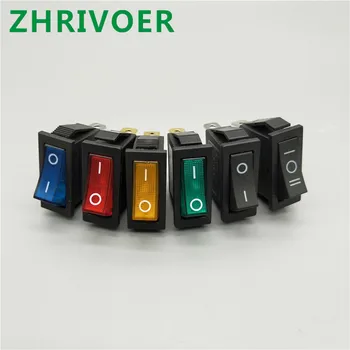 

1pcs KCD3 Rocker Switch on-off 2-position 3-pin Ship Type Switch with LED Power Supply 16A 250VAC / 20a 125VAC 35mm*31mm*14mm