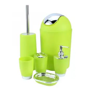 

Bathroom Hardware Set New 6Pcs Bathroom Accessory Set Soap Dish Dispenser Tumbler Toothbrush Household Toilet Accessories Set
